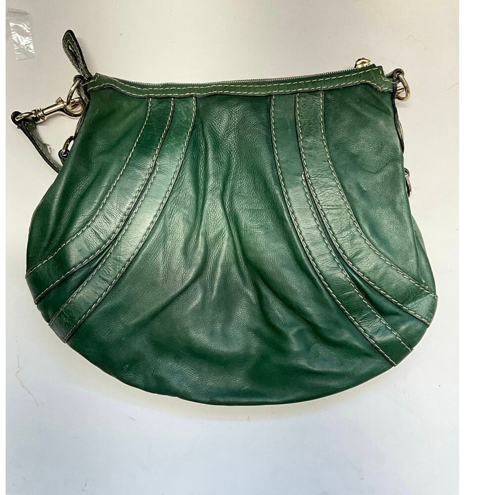 Gucci Green Leather Shoulder Hobo Bag Gold Hardware - Picture 9 of 16